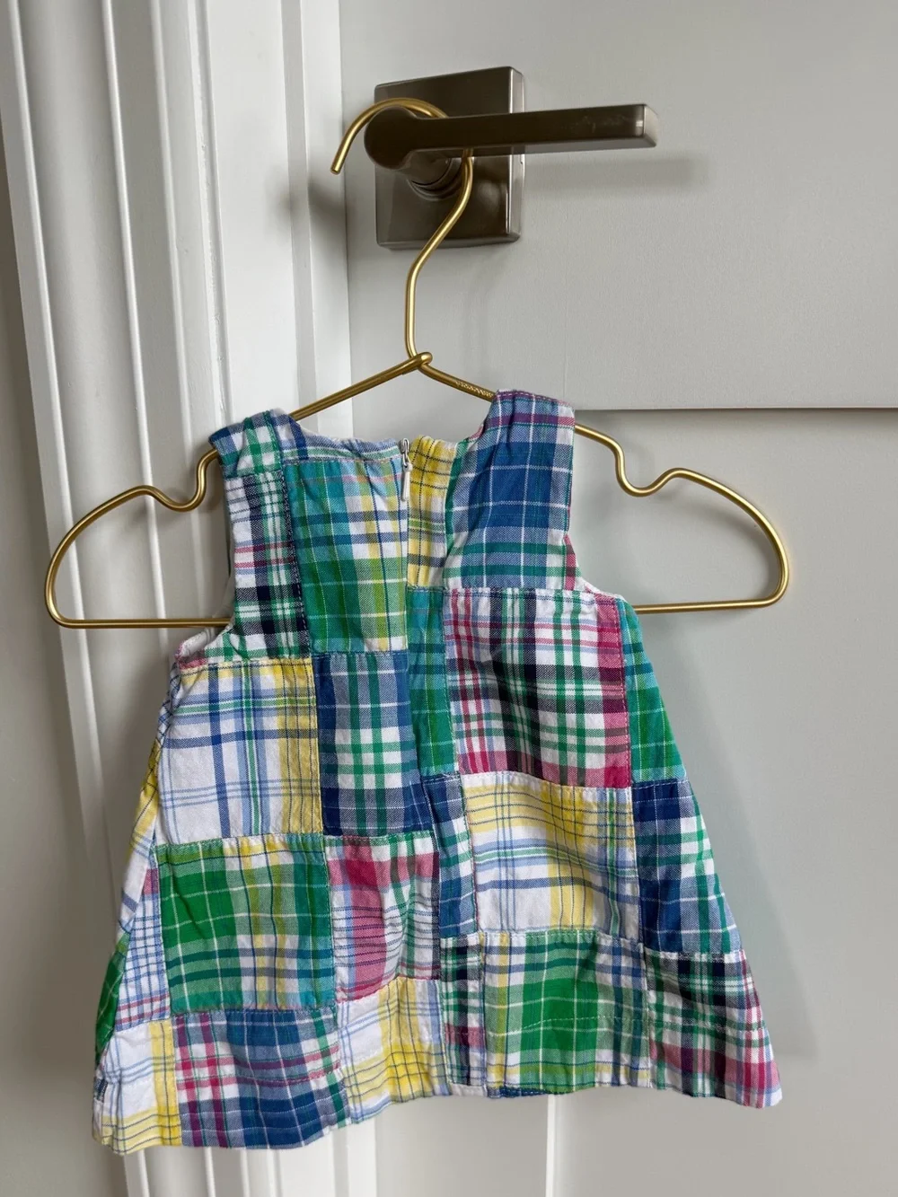 3 month Ralph Lauren Baby Girls Madras Patchwork Dress - LIKE NEW (Retails $70)